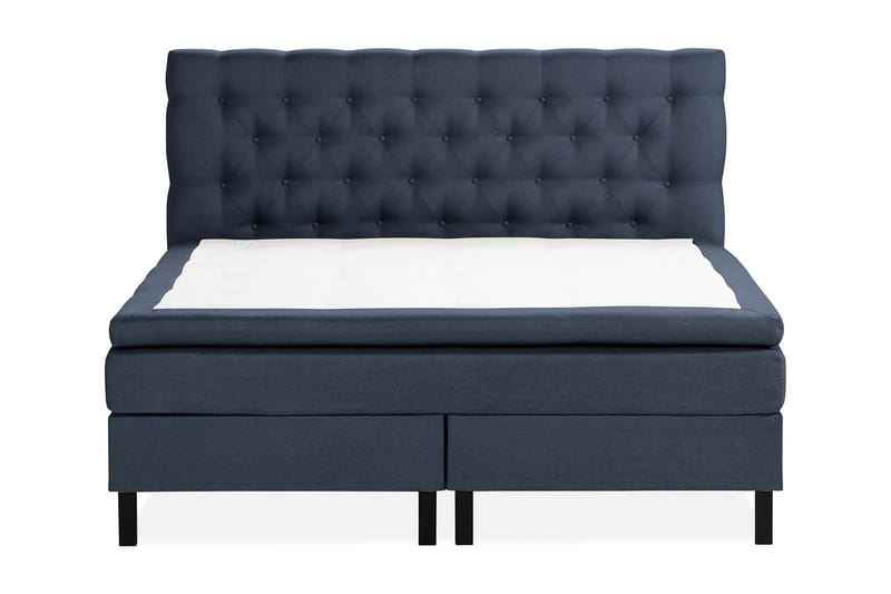 Scarlett Sängpaket 150x200 Skummadrass - Djuphäftad gavel Blå - Möbler - Säng - Komplett sängpaket