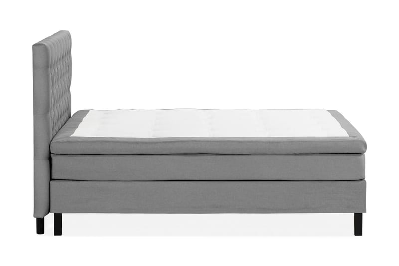 Scarlett Sängpaket 150x200 Skummadrass - Djuphäftad gavel Grå - Komplett sängpaket - Kontinentalsäng