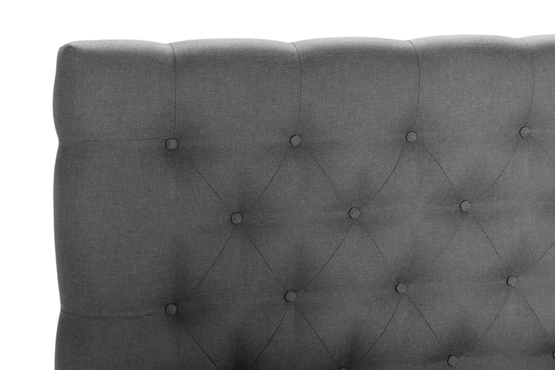 Scarlett Sängpaket 150x200 Skummadrass - Djuphäftad gavel Mörkgrå - Komplett sängpaket - Kontinentalsäng - Dubbelsäng - Familjesäng