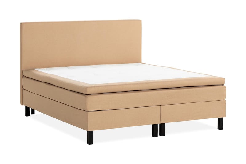 Scarlett Sängpaket 150x200 Skummadrass - Slät gavel Beige - Möbler - Säng - Komplett sängpaket