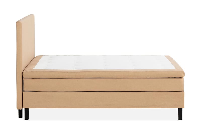 Scarlett Sängpaket 150x200 Skummadrass - Slät gavel Beige - Möbler - Säng - Komplett sängpaket