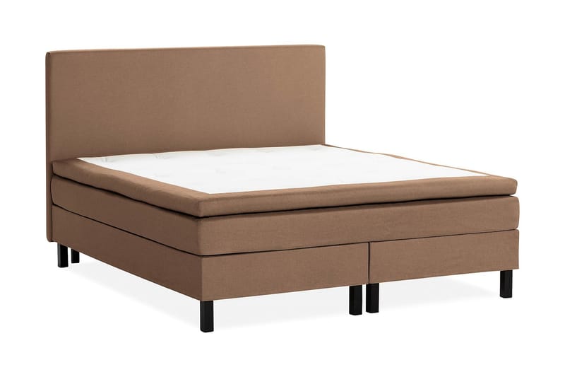 Scarlett Sängpaket 150x200 Skummadrass - Slät gavel Brun - Möbler - Säng - Komplett sängpaket