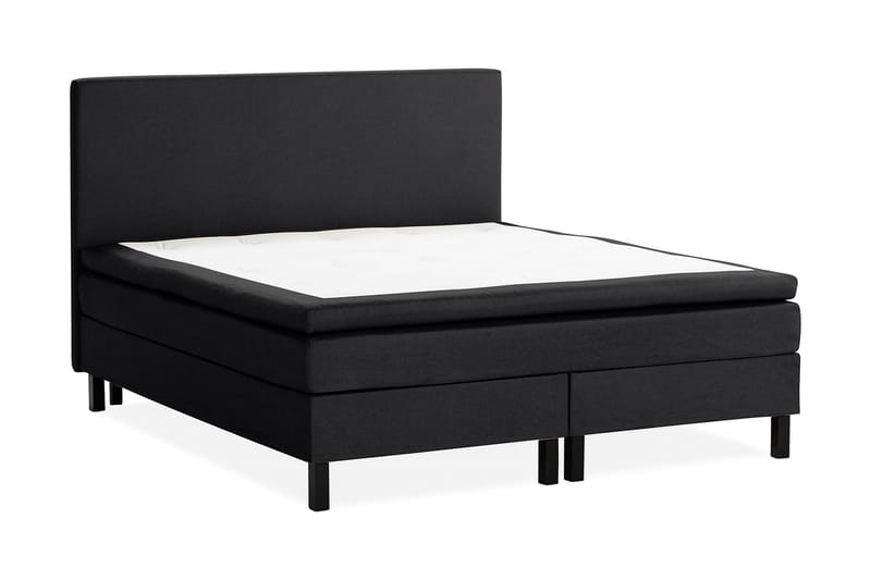 Scarlett Sängpaket 150x200 Skummadrass - Slät gavel Svart - Möbler - Säng - Komplett sängpaket