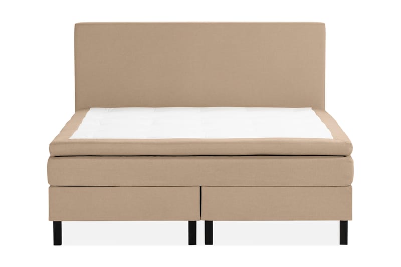 Scarlett Sängpaket 180x200 Skummadrass - Slät gavel Beige - Komplett sängpaket - Kontinentalsäng - Dubbelsäng - Familjesäng