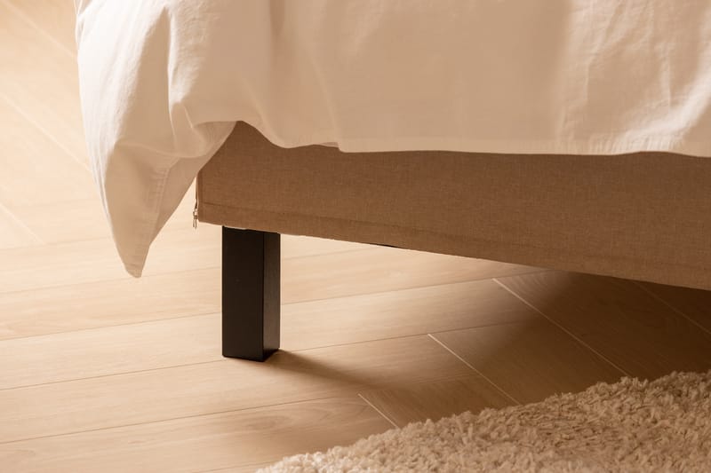 Scarlett Sängpaket 180x200 Skummadrass - Slät gavel Beige - Möbler - Säng - Komplett sängpaket
