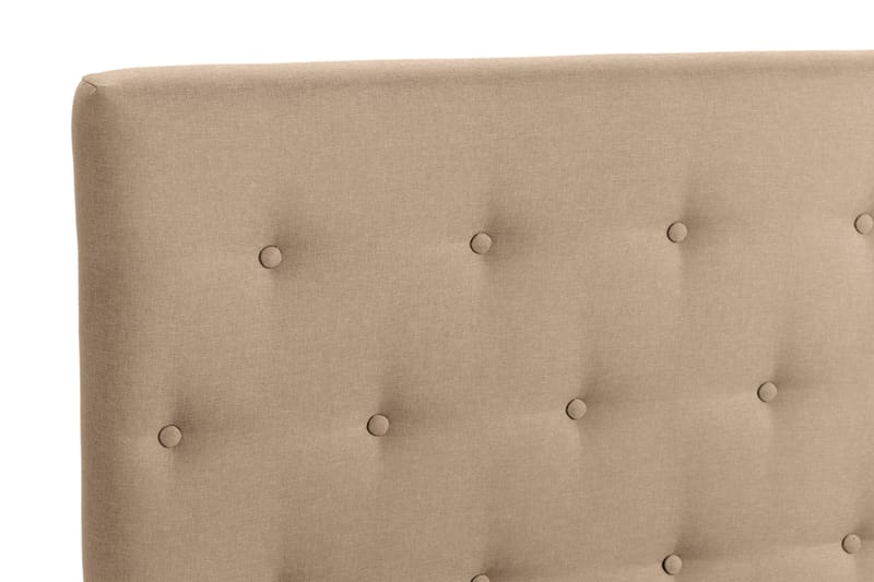 Scarlett Sängpaket 90x200 Skummadrass - Knappad gavel Beige - Möbler - Säng - Komplett sängpaket