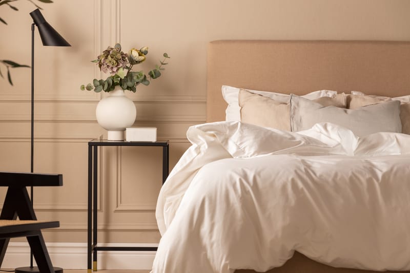 Scarlett Sängpaket 90x200 Skummadrass - Slät gavel Beige - Möbler - Säng - Komplett sängpaket