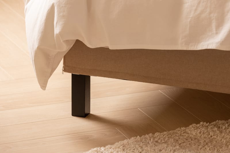 Scarlett Sängpaket 90x200 Skummadrass - Slät gavel Beige - Möbler - Säng - Komplett sängpaket