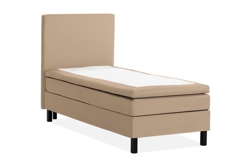 Scarlett Sängpaket 90x200 Skummadrass - Slät gavel Beige - Möbler - Säng - Komplett sängpaket