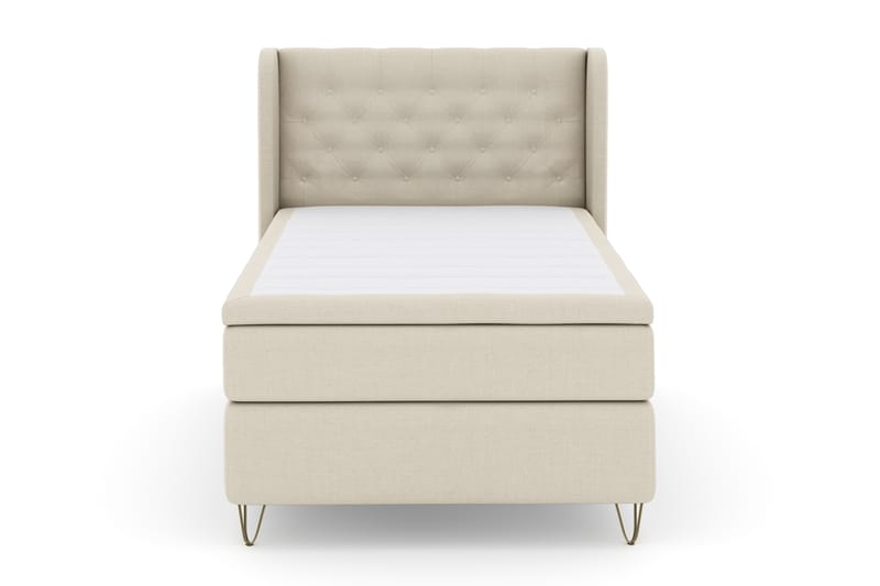 Select No 4 Komplett Sängpaket 120x200 Fast - Beige/Metall V-form - Möbler - Säng - Komplett sängpaket