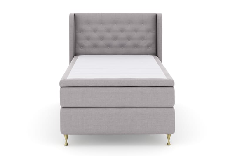 Select No 4 Komplett Sängpaket 120x200 Fast - Ljusgrå/Guld - Möbler - Säng - Kontinentalsäng
