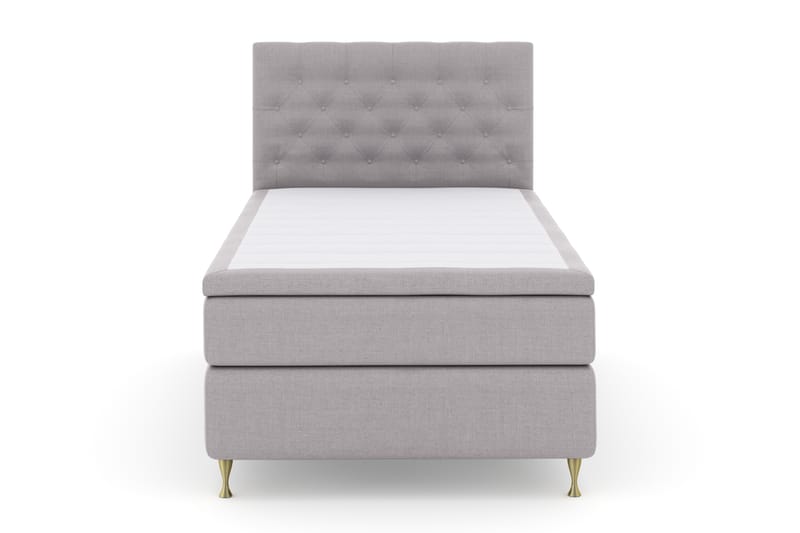 Select No 4 Komplett Sängpaket 120x200 Fast - Ljusgrå/Guld - Möbler - Säng - Komplett sängpaket