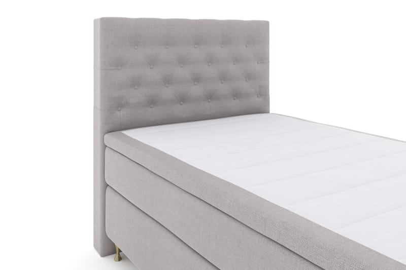 Select No 4 Komplett Sängpaket 120x200 Fast - Ljusgrå/Guld - Möbler - Säng - Komplett sängpaket