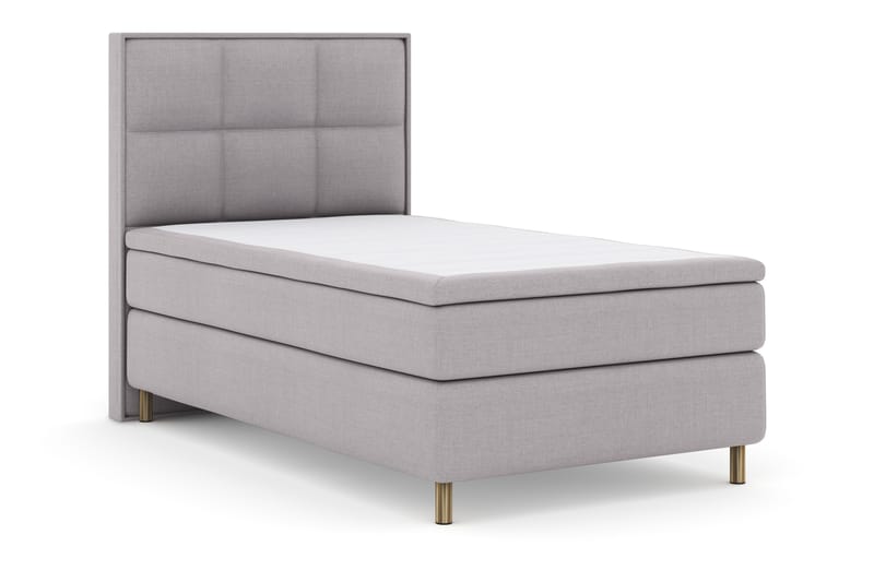 Select No 4 Komplett Sängpaket 120x200 Fast - Ljusgrå/Koppar - Möbler - Säng - Komplett sängpaket