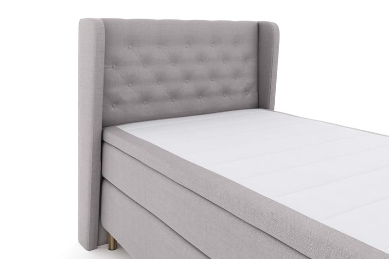 Select No 4 Komplett Sängpaket 120x200 Fast - Ljusgrå/Koppar - Möbler - Säng - Kontinentalsäng