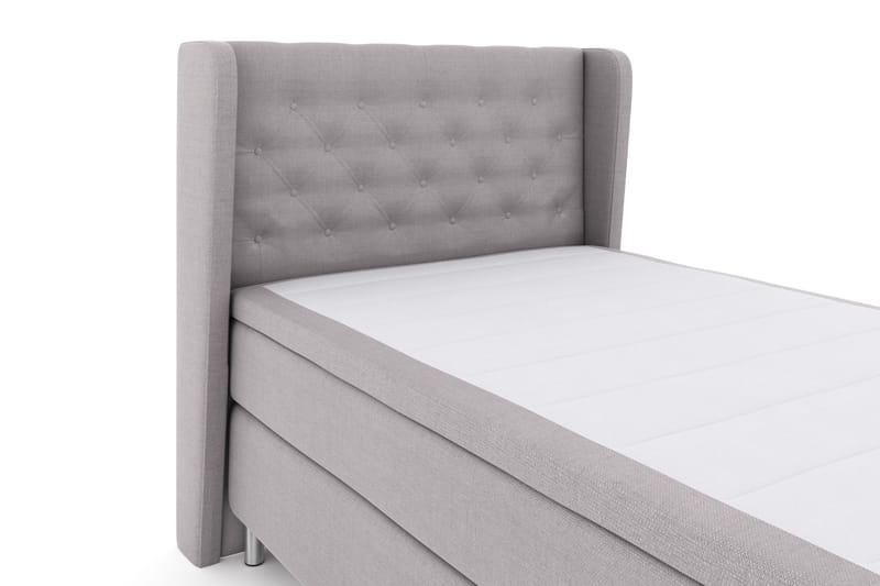 Select No 4 Komplett Sängpaket 120x200 Fast - Ljusgrå/Metall - Möbler - Säng - Kontinentalsäng