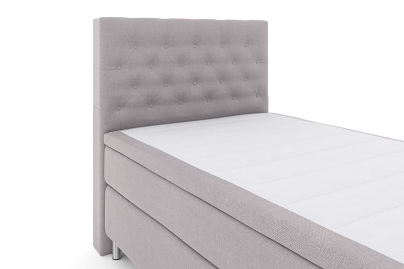 Select No 4 Komplett Sängpaket 120x200 Fast - Ljusgrå/Metall - Möbler - Säng - Kontinentalsäng