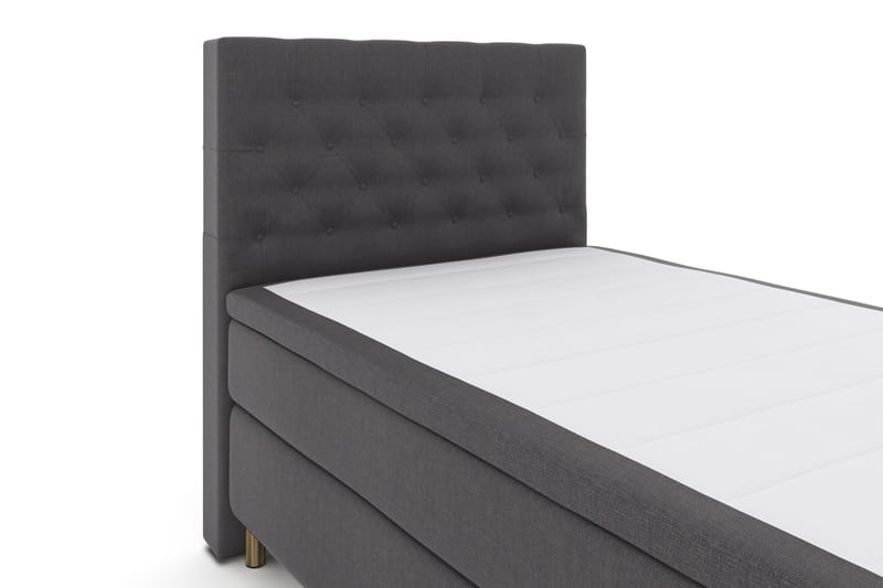 Select No 4 Komplett Sängpaket 120x200 Fast - Mörkgrå/Koppar - Möbler - Säng - Komplett sängpaket