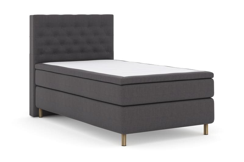 Select No 4 Komplett Sängpaket 120x200 Fast - Mörkgrå/Koppar - Möbler - Säng - Komplett sängpaket