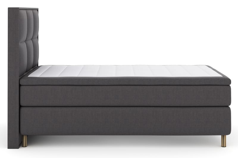 Select No 4 Komplett Sängpaket 120x200 Fast - Mörkgrå/Koppar - Möbler - Säng - Komplett sängpaket