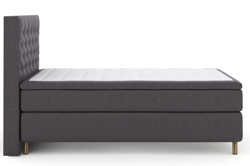 Select No 4 Komplett Sängpaket 120x200 Fast - Mörkgrå/Koppar - Möbler - Säng - Komplett sängpaket