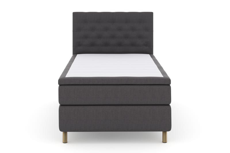 Select No 4 Komplett Sängpaket 120x200 Fast - Mörkgrå/Koppar - Möbler - Säng - Komplett sängpaket