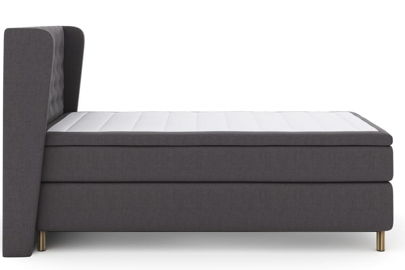 Select No 4 Komplett Sängpaket 120x200 Fast - Mörkgrå/Koppar - Möbler - Säng - Kontinentalsäng