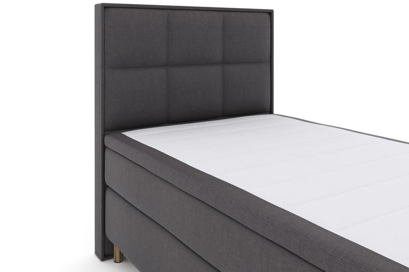Select No 4 Komplett Sängpaket 120x200 Fast - Mörkgrå/Koppar - Möbler - Säng - Komplett sängpaket