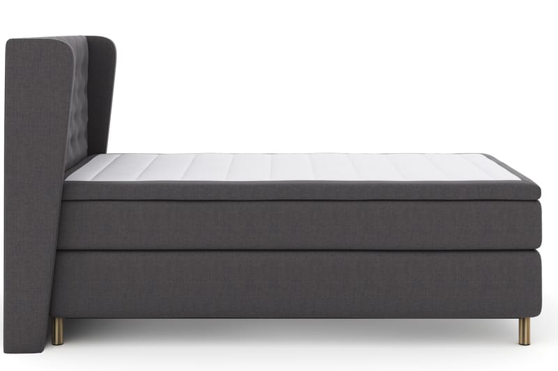 Select No 4 Komplett Sängpaket 120x200 Fast - Mörkgrå/Koppar - Möbler - Säng - Kontinentalsäng