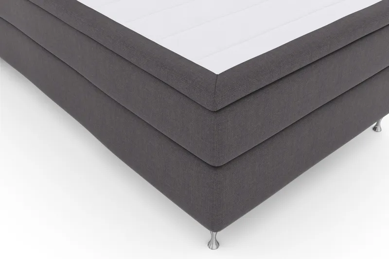 Select No 4 Komplett Sängpaket 120x200 Fast - Mörkgrå/Silver - Möbler - Säng - Kontinentalsäng