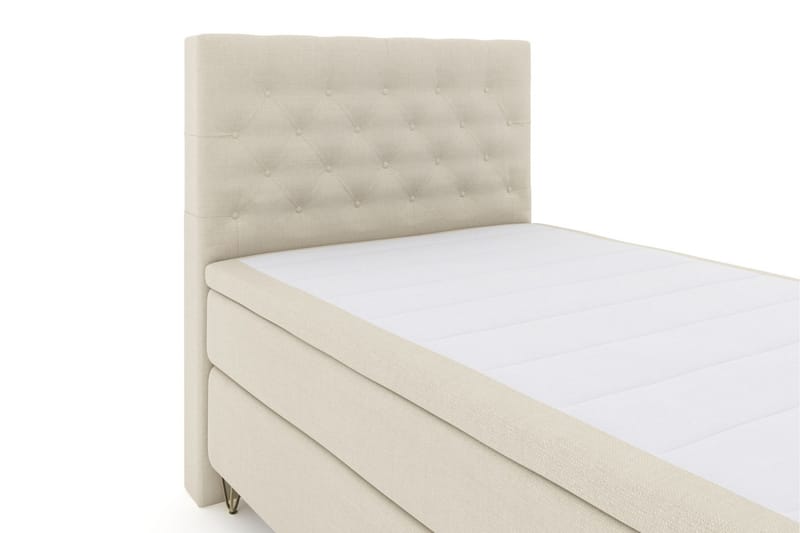 Select No 4 Komplett Sängpaket 120x200 Medium - Beige/Metall V-form - Möbler - Säng - Komplett sängpaket