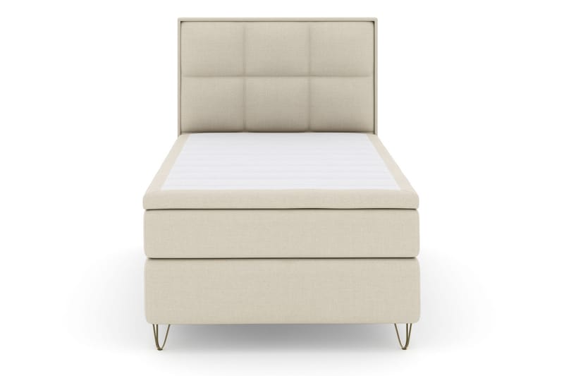 Select No 4 Komplett Sängpaket 120x200 Medium - Beige/Metall V-form - Komplett sängpaket - Kontinentalsäng