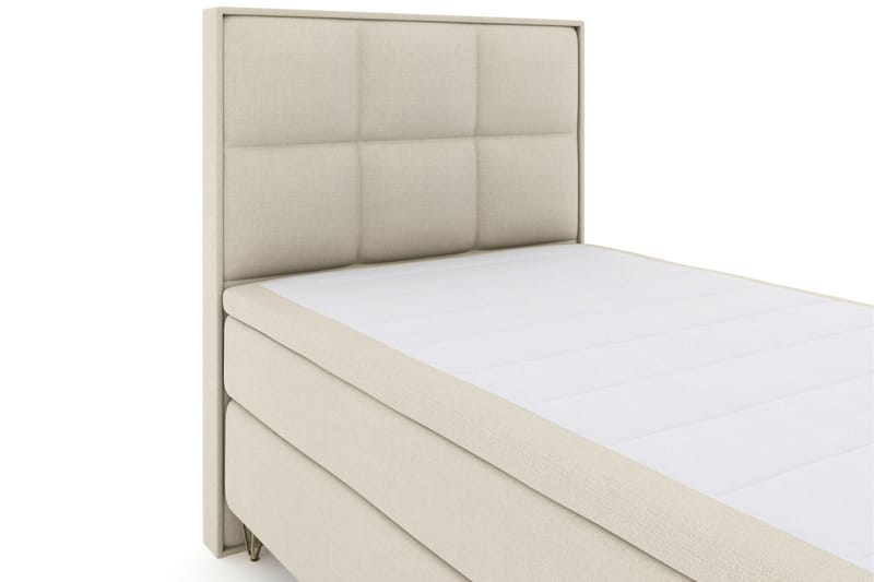 Select No 4 Komplett Sängpaket 120x200 Medium - Beige/Metall V-form - Komplett sängpaket - Kontinentalsäng