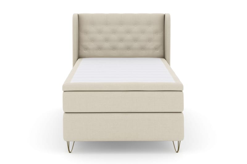 Select No 4 Komplett Sängpaket 120x200 Medium - Beige/Metall V-form - Möbler - Säng - Komplett sängpaket