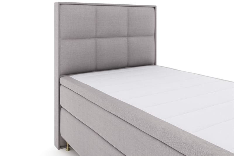 Select No 4 Komplett Sängpaket 120x200 Medium - Ljusgrå/Guld - Komplett sängpaket - Kontinentalsäng