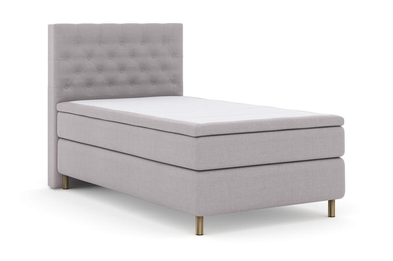 Select No 4 Komplett Sängpaket 120x200 Medium - Ljusgrå/Koppar - Möbler - Säng - Kontinentalsäng