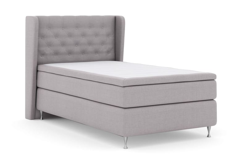 Select No 4 Komplett Sängpaket 120x200 Medium - Ljusgrå/Silver - Möbler - Säng - Kontinentalsäng