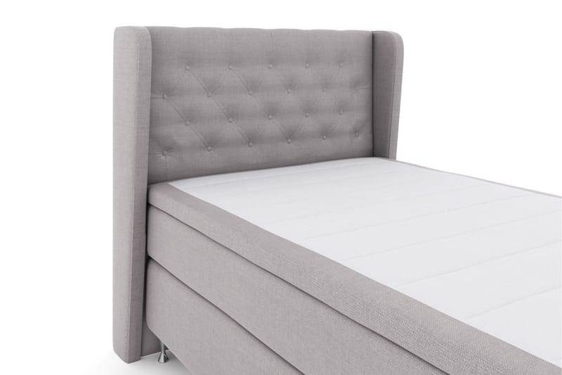 Select No 4 Komplett Sängpaket 120x200 Medium - Ljusgrå/Silver - Möbler - Säng - Kontinentalsäng