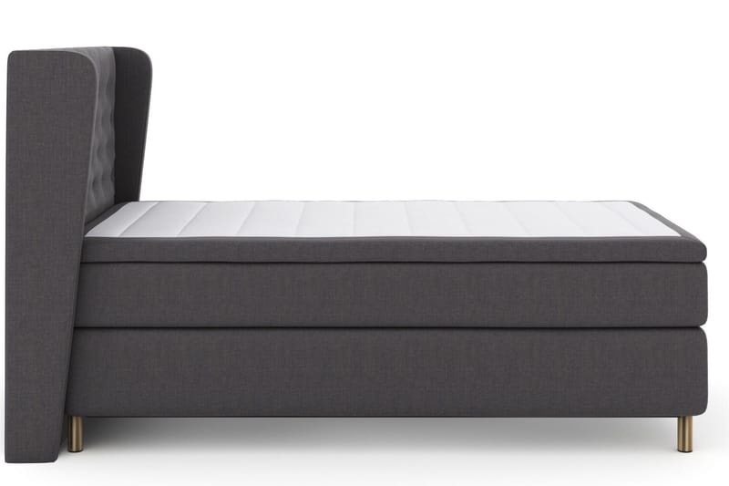 Select No 4 Komplett Sängpaket 120x200 Medium - Mörkgrå/Koppar - Möbler - Säng - Kontinentalsäng