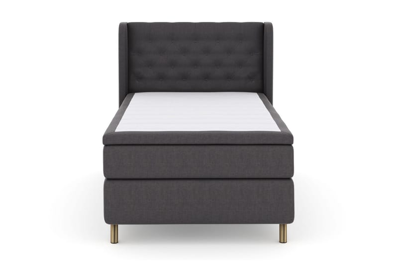 Select No 4 Komplett Sängpaket 120x200 Medium - Mörkgrå/Koppar - Möbler - Säng - Kontinentalsäng
