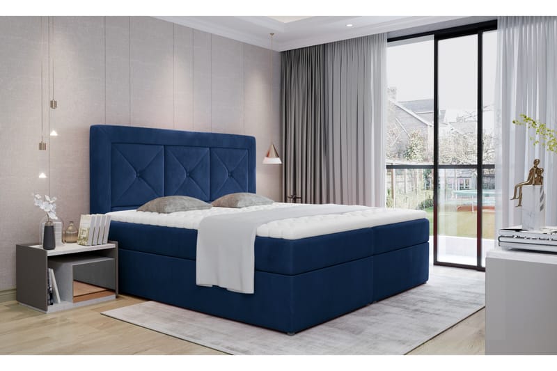 Sidria Sängpaket 140x200 cm - Blå - Komplett sängpaket