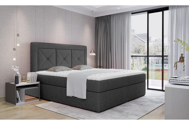 Sidria Sängpaket 160x200 cm - Grå - Möbler - Säng - Komplett sängpaket