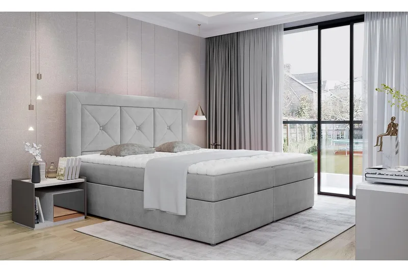 Sidria Sängpaket 160x200 cm, Grå