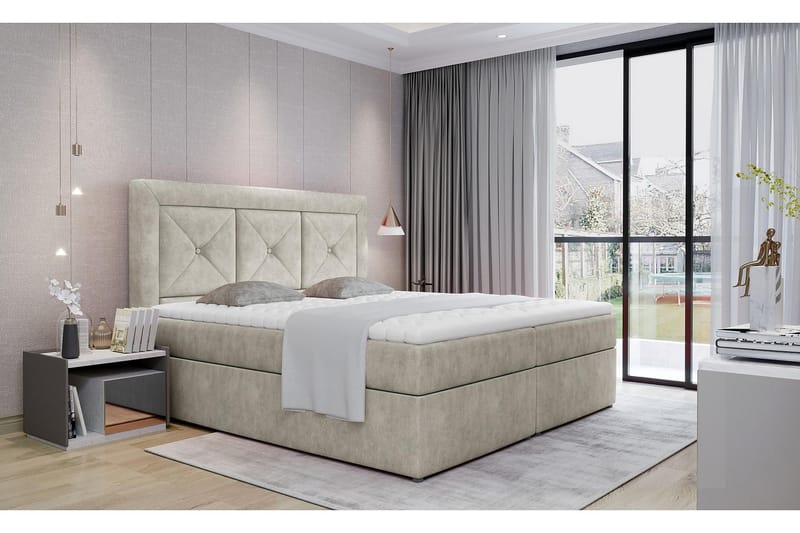 Sidria Sängpaket 180x200 cm - Beige - Möbler - Säng - Komplett sängpaket