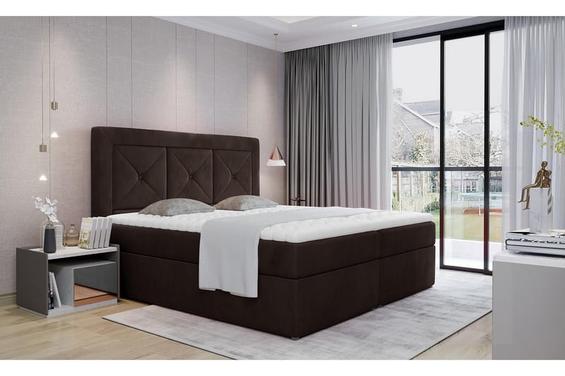 Sidria Sängpaket 180x200 cm - Brun - Möbler - Säng - Komplett sängpaket