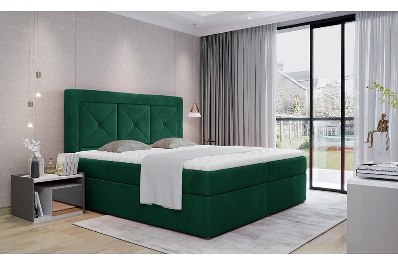 Sidria Sängpaket 180x200 cm - Grön - Komplett sängpaket