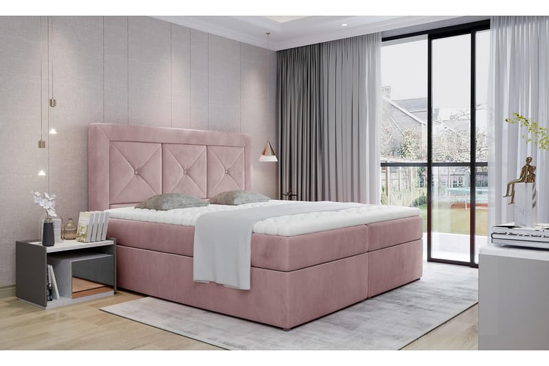 Sidria Sängpaket 180x200 cm - Ljusrosa - Möbler - Säng - Komplett sängpaket