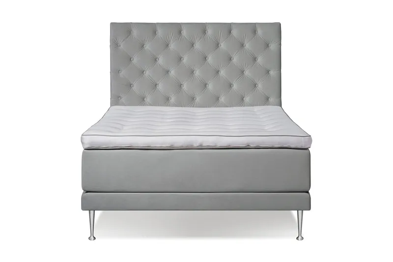 Victoria Komplett Sängpaket 140x200 - Ljusgrå - Möbler - Säng - Kontinentalsäng