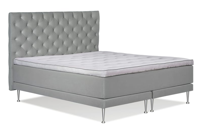Victoria Komplett Sängpaket 180x200 - Ljusgrå - Möbler - Säng - Komplett sängpaket
