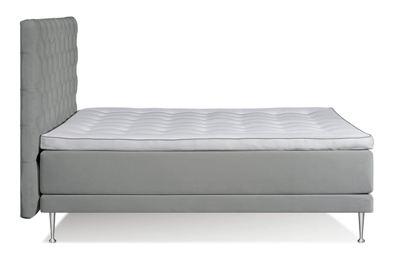 Victoria Komplett Sängpaket 180x200 - Ljusgrå - Komplett sängpaket